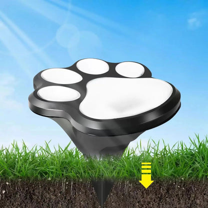 Contemporary Creative Solar Waterproof PP & PS Cat Paw LED Outdoor Light Landscape Lighting For Garden & Outdoor Patio