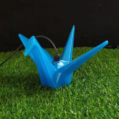 Contemporary Creative Waterproof PS Origami Crane LED Outdoor Light Landscape Lighting For Garden & Outdoor Patio