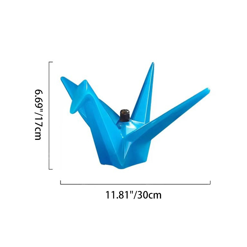 Contemporary Creative Waterproof PS Origami Crane LED Outdoor Light Landscape Lighting For Garden & Outdoor Patio