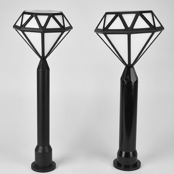 Contemporary Creative Solar Waterproof Aluminum & PC Diamond LED Outdoor Light Landscape Lighting For Garden & Outdoor Patio