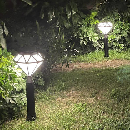 Contemporary Creative Solar Waterproof Aluminum & PC Diamond LED Outdoor Light Landscape Lighting For Garden & Outdoor Patio