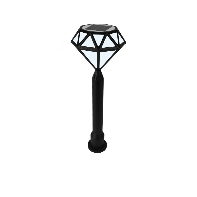 Contemporary Creative Solar Waterproof Aluminum & PC Diamond LED Outdoor Light Landscape Lighting For Garden & Outdoor Patio