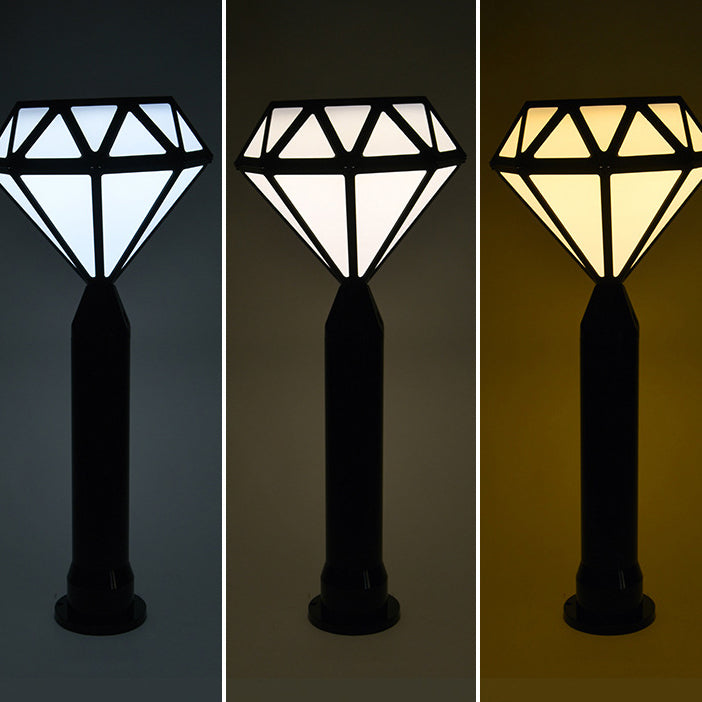 Contemporary Creative Solar Waterproof Aluminum & PC Diamond LED Outdoor Light Landscape Lighting For Garden & Outdoor Patio