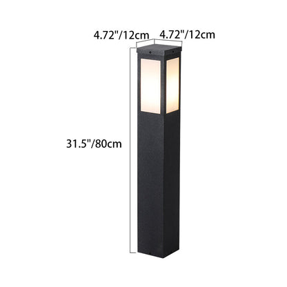 Modern Minimalist Waterproof Metal & PC Pillar 1-Light Outdoor Light Landscape Lighting For Garden & Outdoor Patio