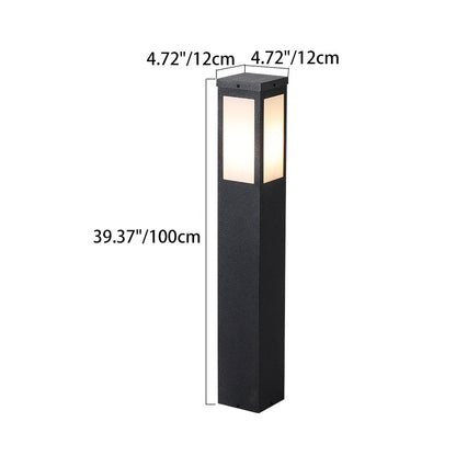 Modern Minimalist Waterproof Metal & PC Pillar 1-Light Outdoor Light Landscape Lighting For Garden & Outdoor Patio