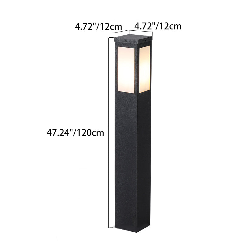 Modern Minimalist Waterproof Metal & PC Pillar 1-Light Outdoor Light Landscape Lighting For Garden & Outdoor Patio