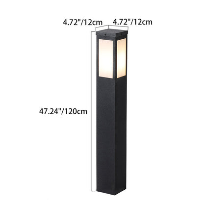 Modern Minimalist Waterproof Metal & PC Pillar 1-Light Outdoor Light Landscape Lighting For Garden & Outdoor Patio