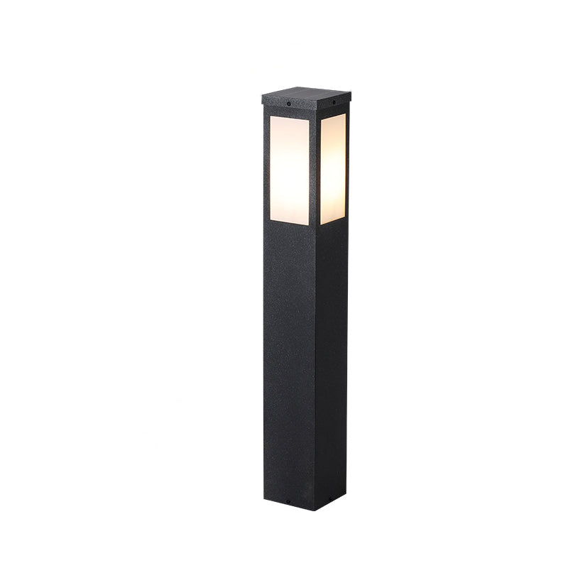 Modern Minimalist Waterproof Metal & PC Pillar 1-Light Outdoor Light Landscape Lighting For Garden & Outdoor Patio