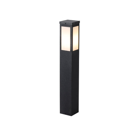 Modern Minimalist Waterproof Metal & PC Pillar 1-Light Outdoor Light Landscape Lighting For Garden & Outdoor Patio
