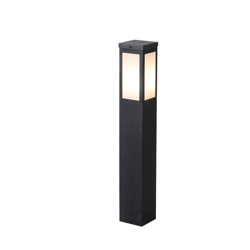 Modern Minimalist Waterproof Metal & PC Pillar 1-Light Outdoor Light Landscape Lighting For Garden & Outdoor Patio