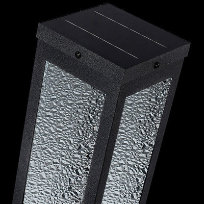Modern Minimalist Solar Waterproof Metal & Glass Diamond-Texture LED Outdoor Light Landscape Lighting For Garden & Outdoor Patio