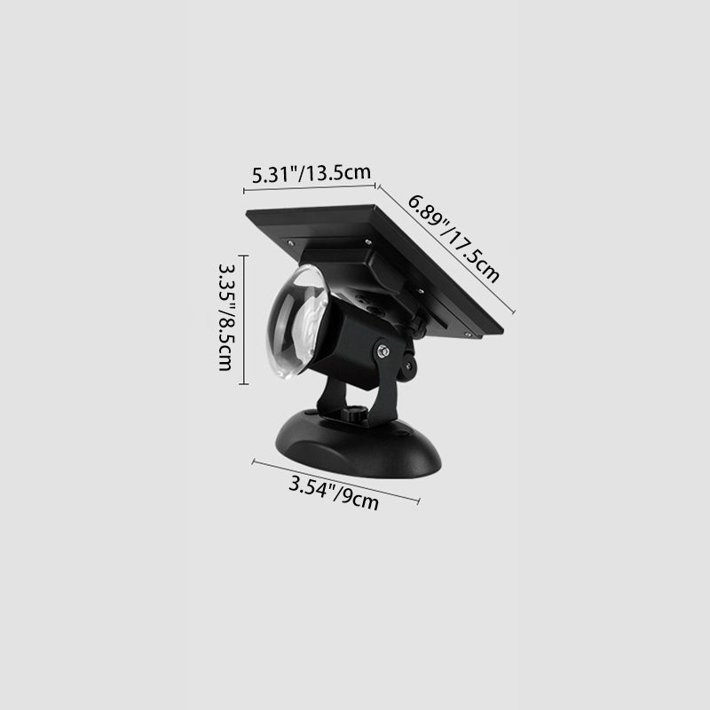 Modern Simplicity Solar Waterproof Aluminum Crystal Camera-Shaped LED Outdoor Light Ambient Spotlight For Garden And Outdoor Patio