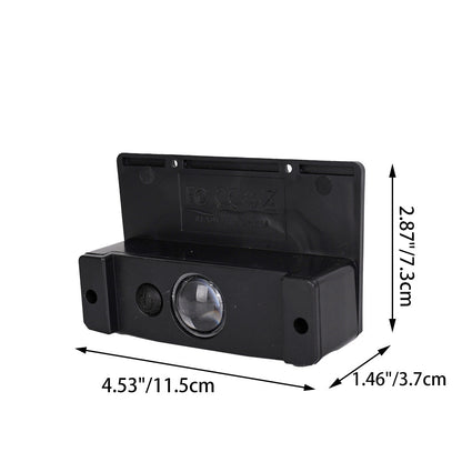 Modern Simplicity Solar Waterproof ABS Rectangular LED Wall Sconce Lamp For Garden And Outdoor Patio