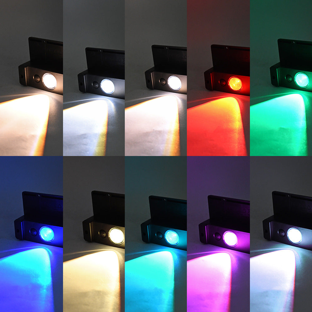 Modern Simplicity Solar Waterproof ABS Rectangular LED Wall Sconce Lamp For Garden And Outdoor Patio
