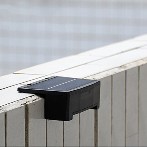 Modern Simplicity Solar Waterproof ABS Rectangular LED Wall Sconce Lamp For Garden And Outdoor Patio
