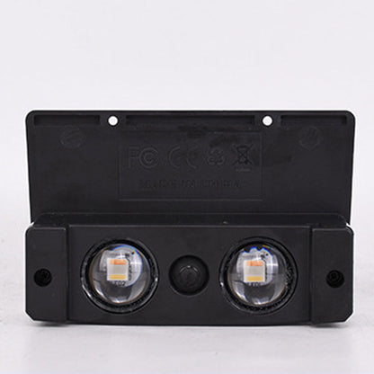 Modern Simplicity Solar Waterproof ABS Rectangular LED Wall Sconce Lamp For Garden And Outdoor Patio