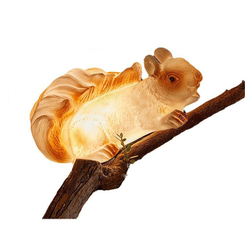 Contemporary Creative Solar Waterproof PVC Squirrel LED Outdoor Light Landscape Lighting For Garden Decoration