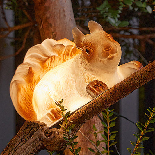 Contemporary Creative Solar Waterproof PVC Squirrel LED Outdoor Light Landscape Lighting For Garden Decoration