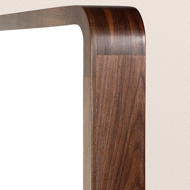 Traditional Chinese Walnut And Acrylic Square And Rectangular LED Flush Mount Ceiling Light For Living Room And Bedroom