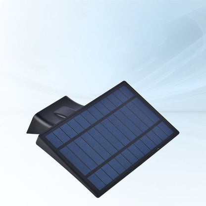 Modern Minimalist Solar Waterproof ABS & PC Rectangular Whale-Tail LED Wall Sconce Lamp For Garden & Outdoor Patio