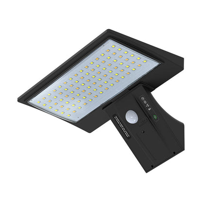 Modern Minimalist Solar Waterproof ABS & PC Rectangular Whale-Tail LED Wall Sconce Lamp For Garden & Outdoor Patio