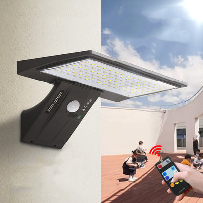 Modern Minimalist Solar Waterproof ABS & PC Rectangular Whale-Tail LED Wall Sconce Lamp For Garden & Outdoor Patio