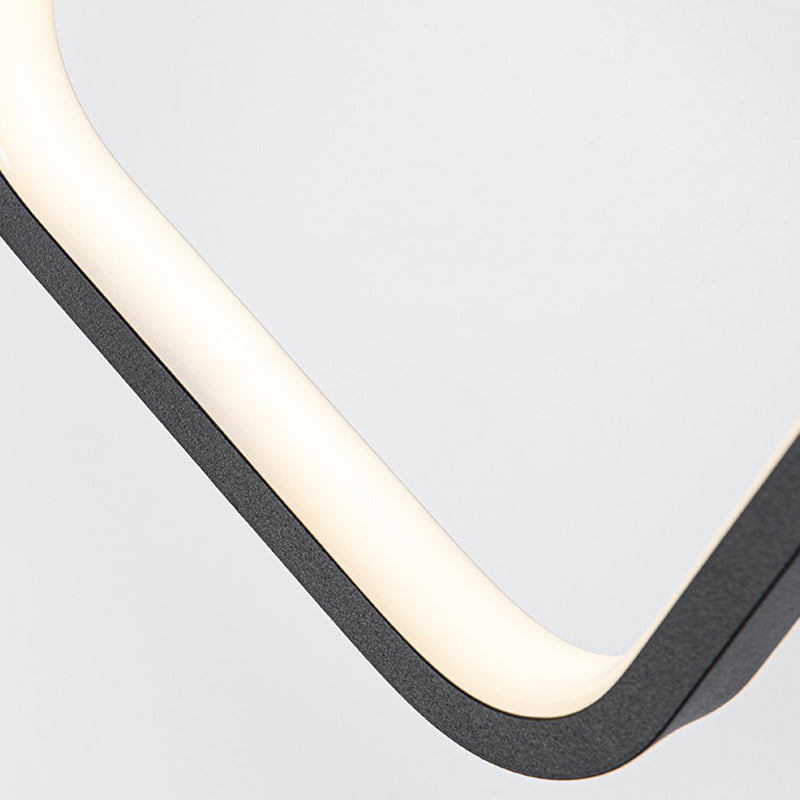Modern Minimalist Iron Aluminum Resin Rectangular Wireless Phone Charging LED Wall Sconce Lamp For Bedside