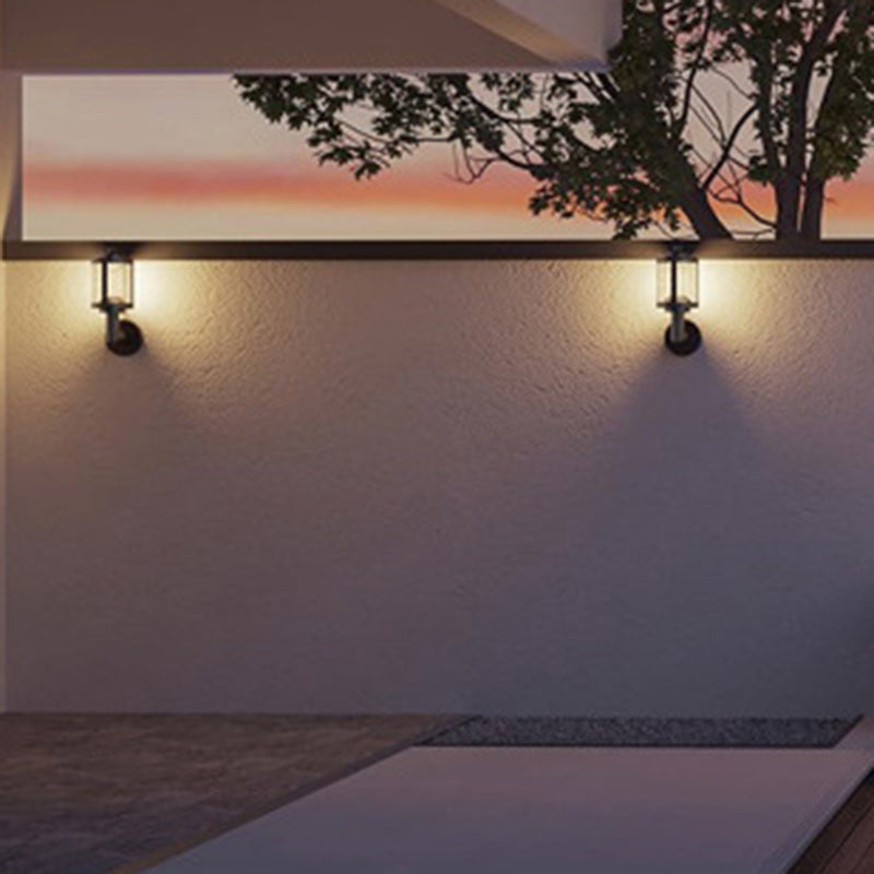 Contemporary Retro Waterproof Aluminum Acrylic Cylindrical LED Smart Wall Sconce Lamp For Garden & Outdoor Patio