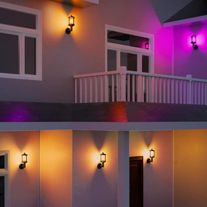 Contemporary Retro Waterproof Aluminum Acrylic Cylindrical LED Smart Wall Sconce Lamp For Garden & Outdoor Patio