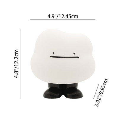 Contemporary Creative Silicone ABS Cute Cloud LED Rechargeable Night Light Table Lamp For Bedroom