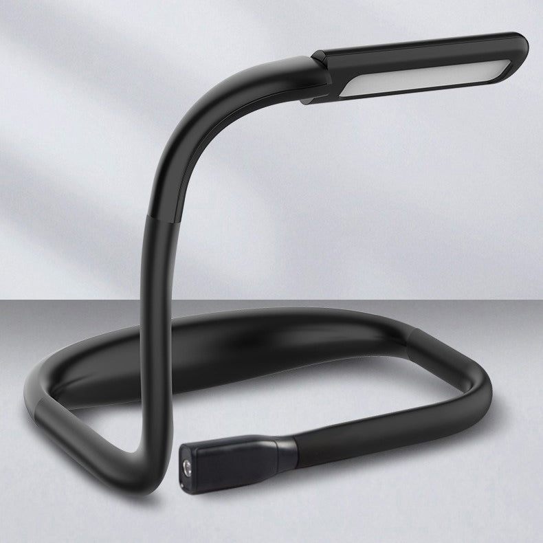Modern Minimalist Silicone ABS U-Shape LED Rechargeable Desk Lamp For Bedroom And Study