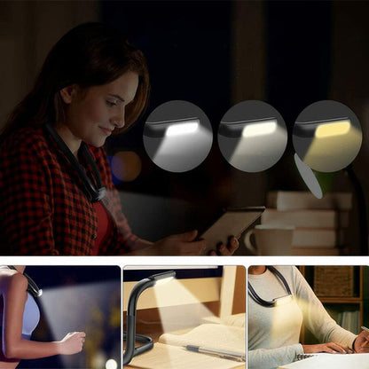 Modern Minimalist Silicone ABS U-Shape LED Rechargeable Desk Lamp For Bedroom And Study