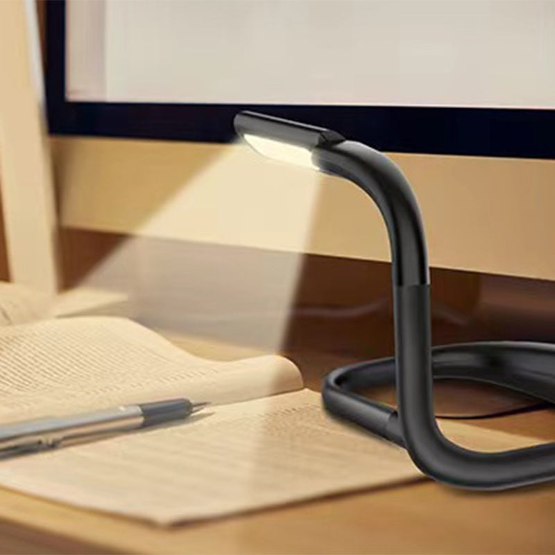 Modern Minimalist Silicone ABS U-Shape LED Rechargeable Desk Lamp For Bedroom And Study