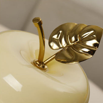 Contemporary Creative Battery Iron & Glass Apple-Shaped LED Table Lamp Night Light For Bedroom