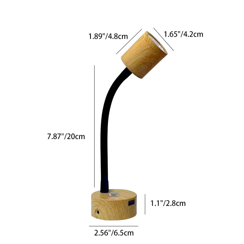 مصباح حائطي عصري للقراءة LED من الألومنيوم بتصميم عنق الإوزة بتصميم نورديك لوضعه بجانب السرير