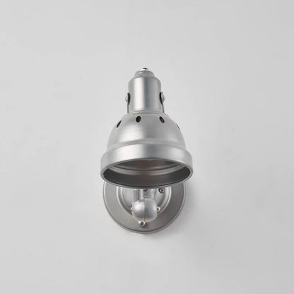 Contemporary Industrial Aluminum & Iron Half-Dome Adjustable 1-Light Wall Sconce Lamp For Hallway & Dining Room
