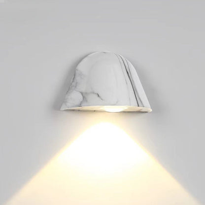 Contemporary Nordic Waterproof Aluminum Doorbell-Inspired LED Wall Sconce Lamp For Outdoor Patio