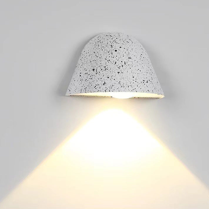 Contemporary Nordic Waterproof Aluminum Doorbell-Inspired LED Wall Sconce Lamp For Outdoor Patio