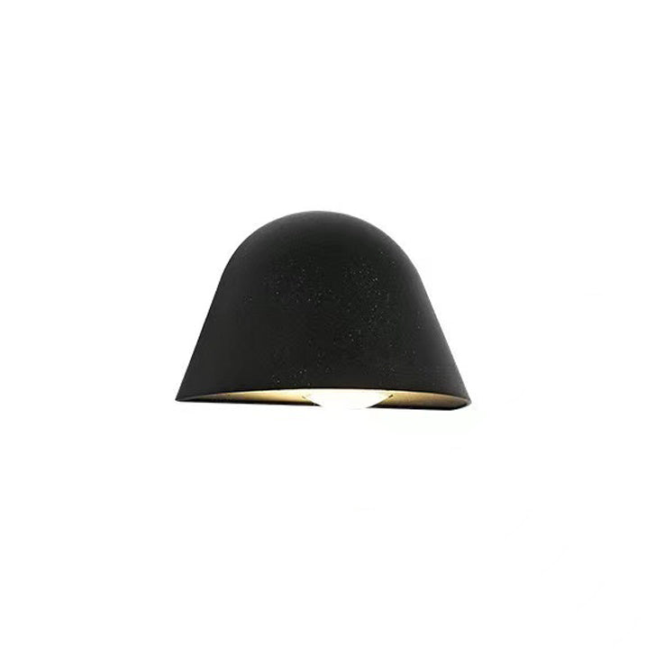 Contemporary Nordic Waterproof Aluminum Doorbell-Inspired LED Wall Sconce Lamp For Outdoor Patio