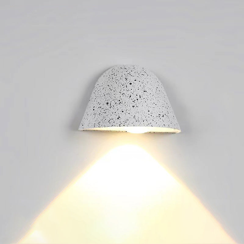 Contemporary Nordic Waterproof Aluminum Doorbell-Inspired LED Wall Sconce Lamp For Outdoor Patio