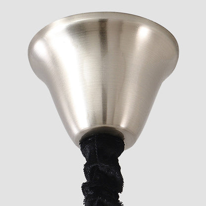 Contemporary Coastal Iron Wood Glass Cone 6/8-Light Chandelier For Living Room And Bedroom