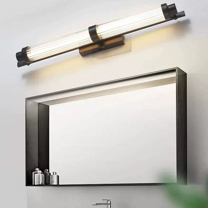 مصباح حائط LED مستطيل الشكل مصنوع من الحديد والزجاج بتصميم عصري بسيط لغرفة المعيشة