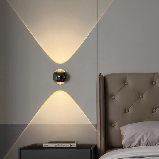 مصباح حائط LED كريستالي بتصميم عصري بسيط لغرفة المعيشة 