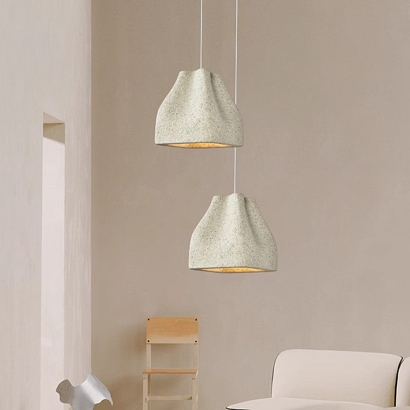 Traditional Japanese Drum Resin 1-Light Pendant Light For Living Room