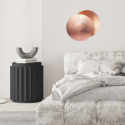 Contemporary Nordic Round Iron LED Wall Sconce Lamp For Bedroom