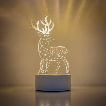 Contemporary Creative Rectangular Acrylic LED Table Lamp For Living Room