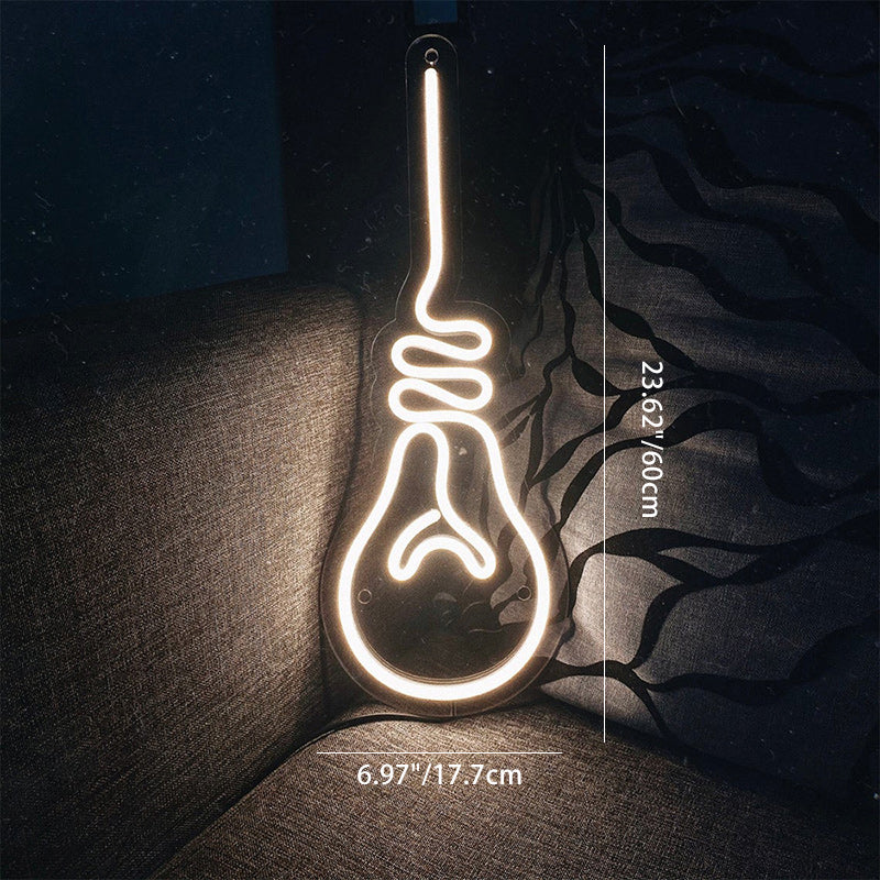 Contemporary Creative Guitar Acrylic LED Wall Sconce Lamp For Living Room