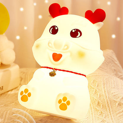 Contemporary Creative Dragon Silicone LED Table Lamp For Living Room