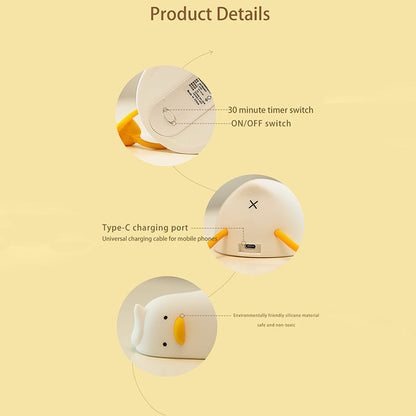 Contemporary Creative Duck Silicone LED Table Lamp For Living Room