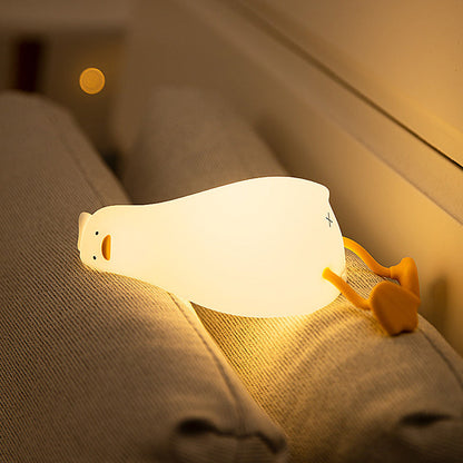 Contemporary Creative Duck Silicone LED Table Lamp For Living Room
